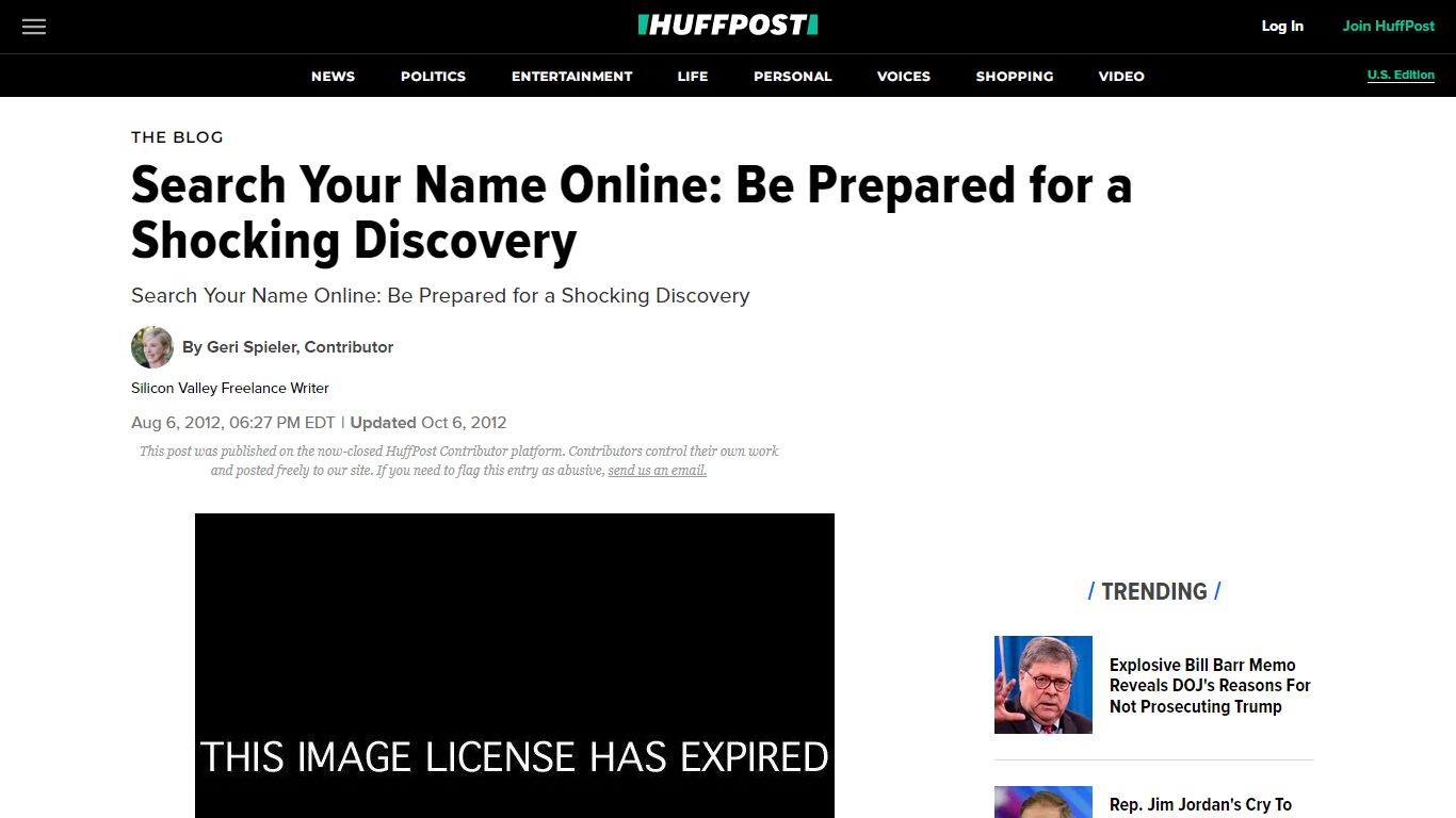 Search Your Name Online: Be Prepared for a Shocking Discovery - HuffPost